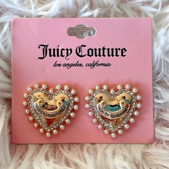 XMAS SALEππJuicy Couture heart-shaped earrings! - Picture 2 of 2